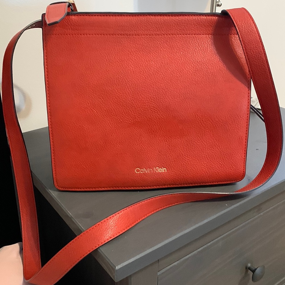 Calvin Klein red crossbody